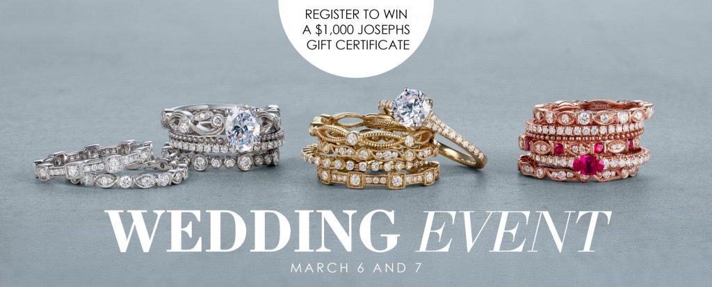 Wedding Event at Josephs Jewelers | March 6 and 7