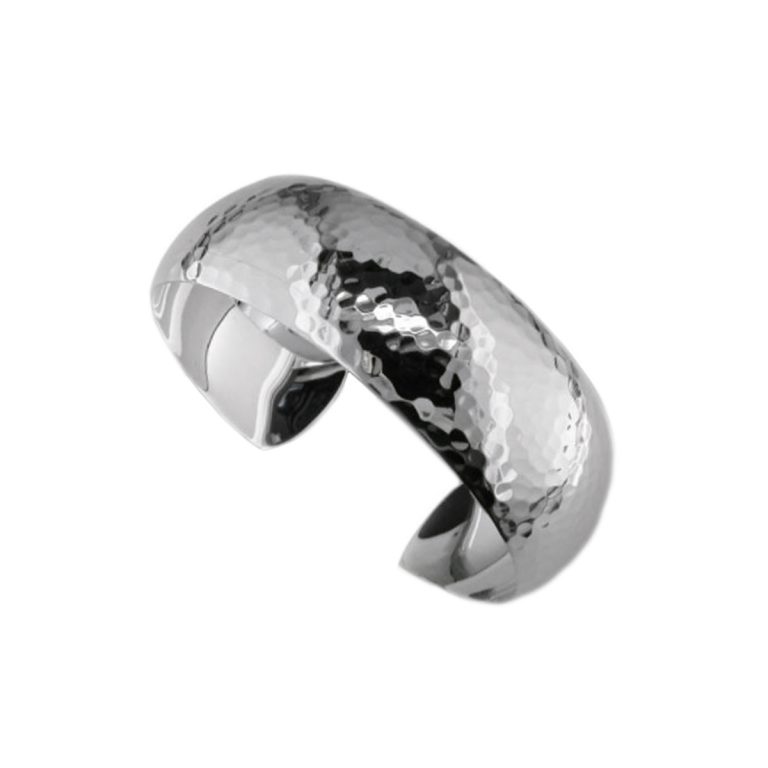 Sterling Silver Wide Sahara Cuff Bracelet