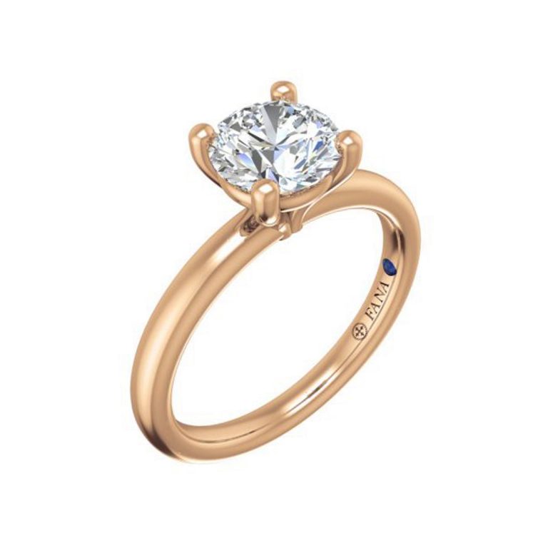 14K Rose Gold Polished Solitaire Ring