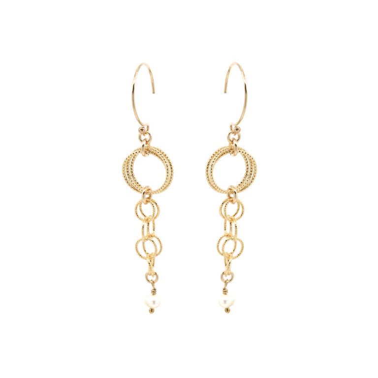 Gold Filled Multi-Circle Earrings