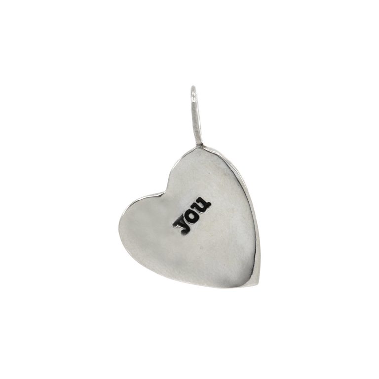 Sterling Silver "You" Heart Charm