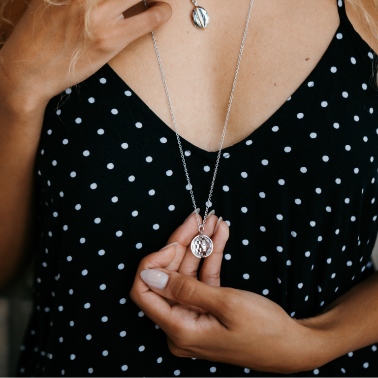 Sterling Silver Small "Carpe Diem" Pendant with Chain