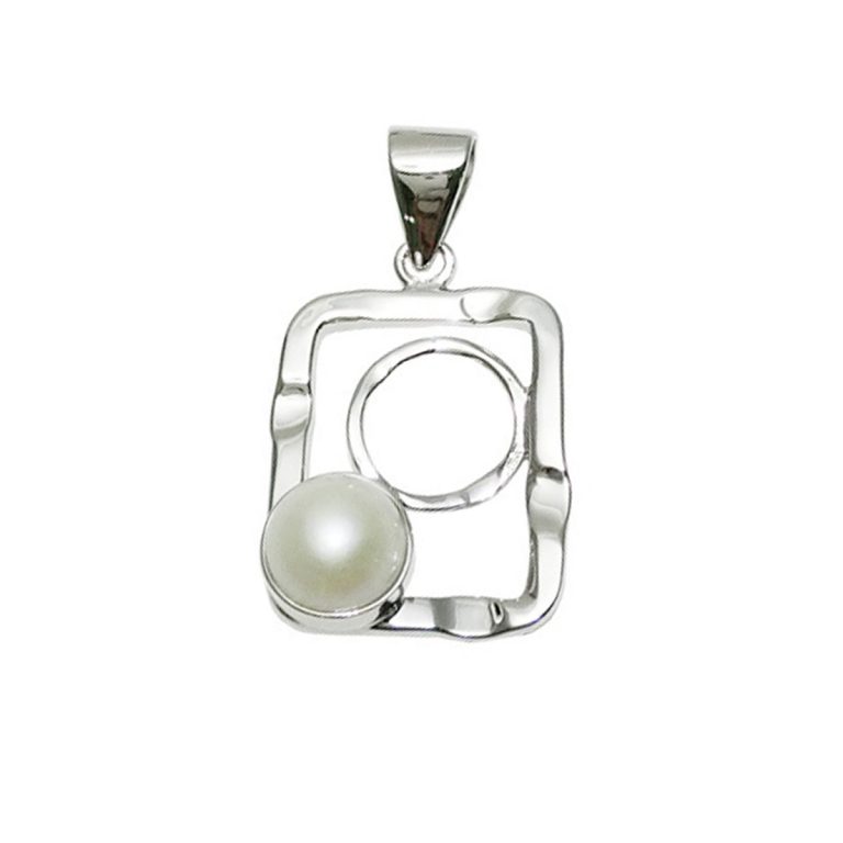 Sterling Silver White Fresh Water Pearl Pendant