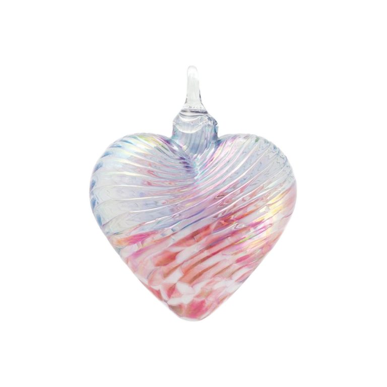 Glass Eye Studio Cherry Blossom Heart Ornament
