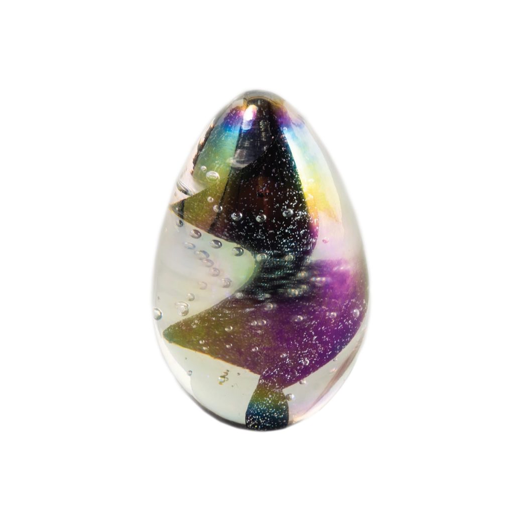Global Vaillage Dichroic Reflect Egg Paperweight