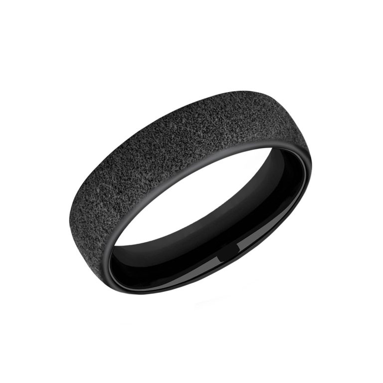 Black Titanium "Concrete" Finish Band