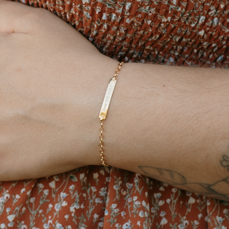 18K Yellow Gold “I Love You More” Bracelet