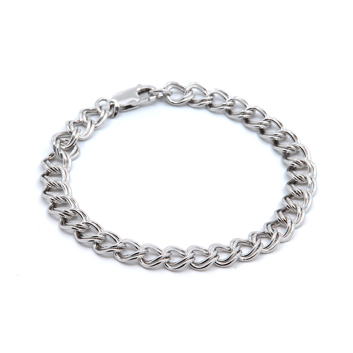 Sterling Silver Parallel Curb Bracelet - Josephs Jewelers