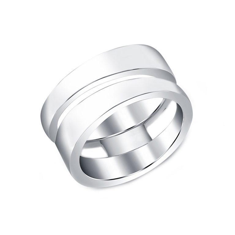 Sterling Silver Wide Split Fashion Ring