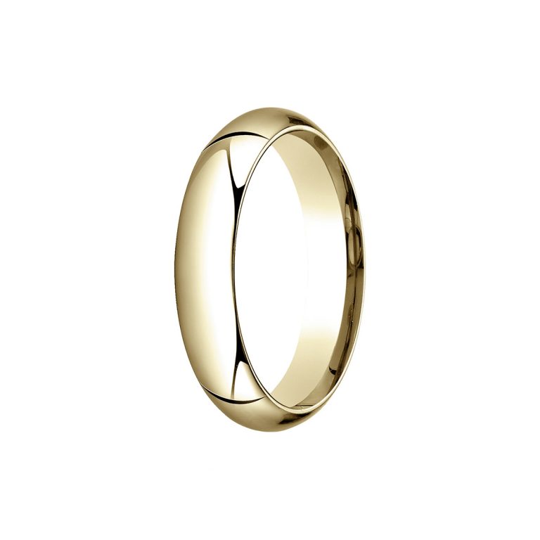 14K Yellow Gold Plain Wedding Band