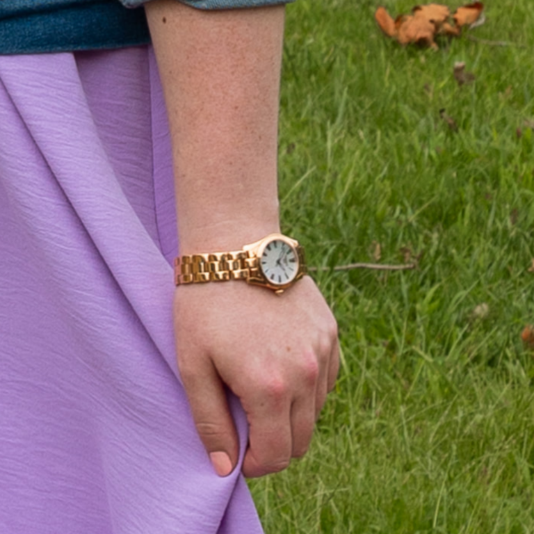 Rose Gold-Tone Tissot T-Wave Quartz Watch
