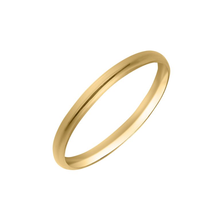 14K Yellow Gold Polished Baby Ring