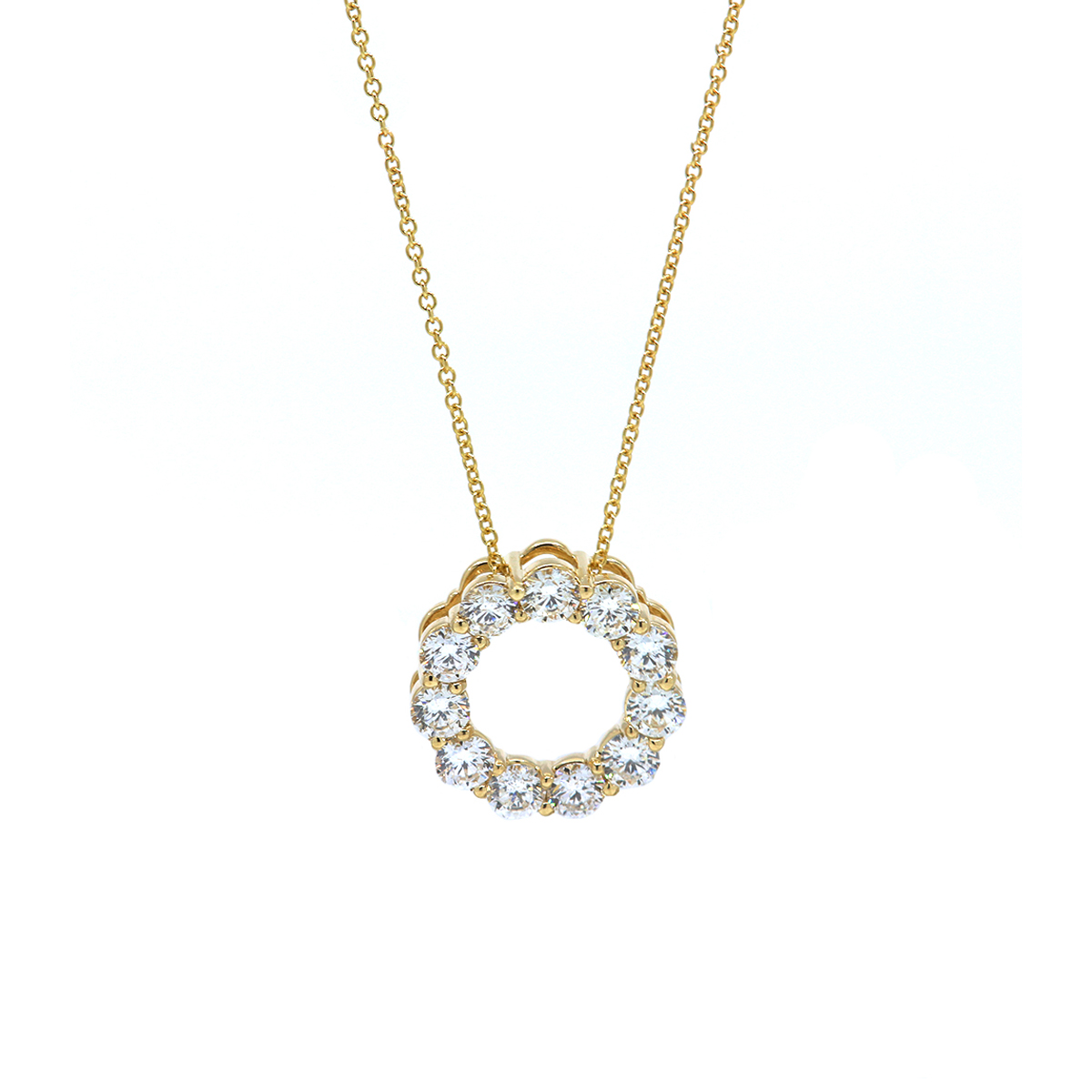 Platinum and 18K Rose Gold 1.35 Carat Pear Pink Diamond Station Necklace -  Josephs Jewelers