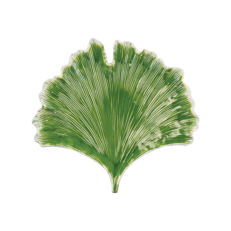 Reactive Leaves Ginko Leaf Plate by Vietri