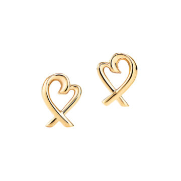 18K Yellow Gold Paloma Picasso “Loving Heart” Earrings