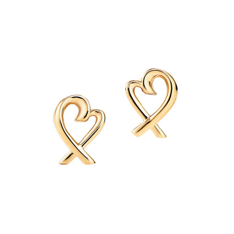 18K Yellow Gold Paloma Picasso "Loving Heart" Earrings