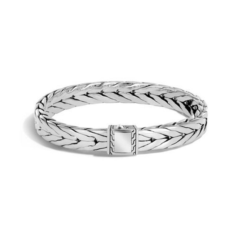 Sterling Silver Mens Modern Bracelet