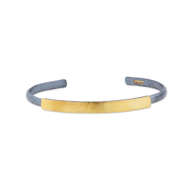 Sterling Silver and 24K Yellow Gold Cuff