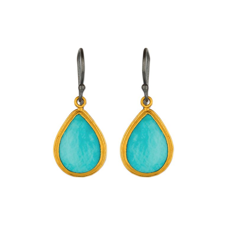 Two-Tone “Pompeii” Wire Earrings