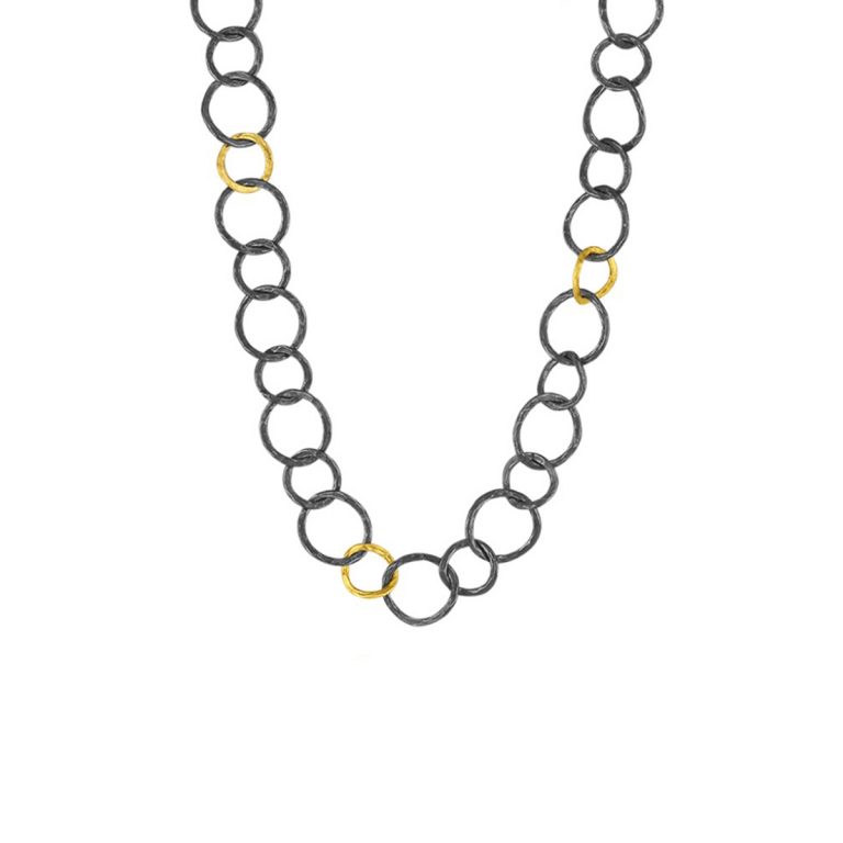 Two-Tone Open Link Necklace