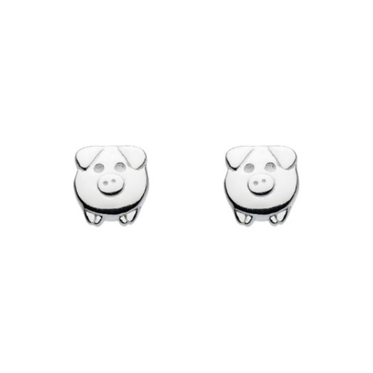 Sterling Silver Piglet Earrings