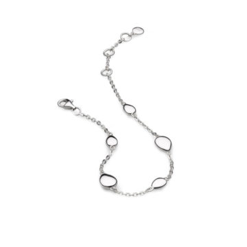 Sterling Silver Pebble Station Bracelet