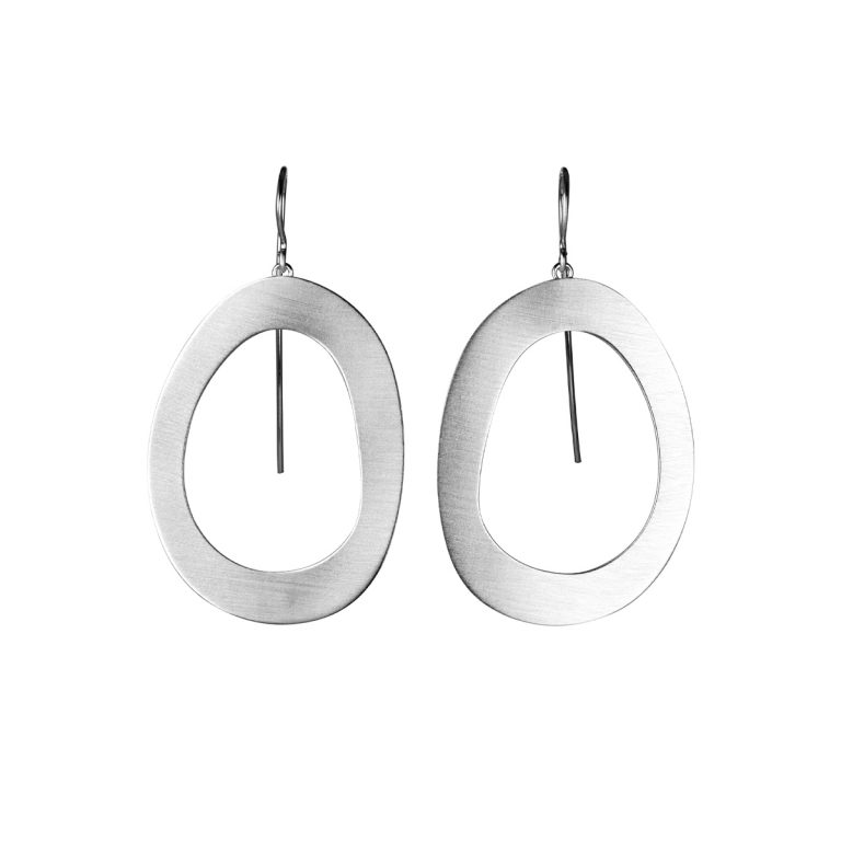 Sterling Silver Stepping Stone Earrings