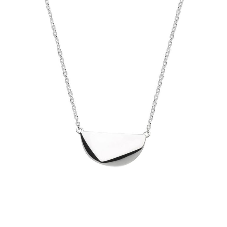 Sterling Silver Coast Facet Edge Necklace