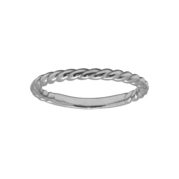 Sterling Silver Twisted Ring