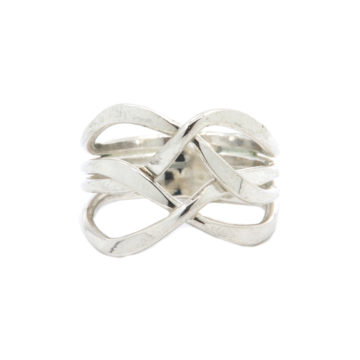 Sterling Silver Interwoven Ring