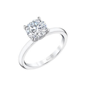 Platinum Solitaire Engagement Ring Mounting