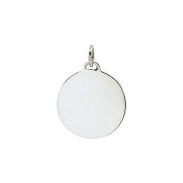 Sterling Silver Round Disc Charm