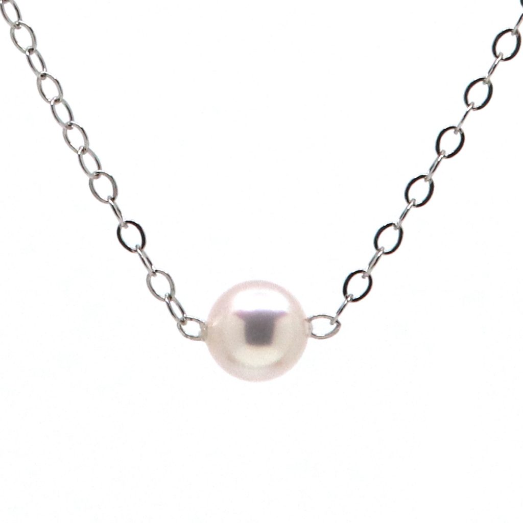 14K White Gold Add-A-Pearl Necklace