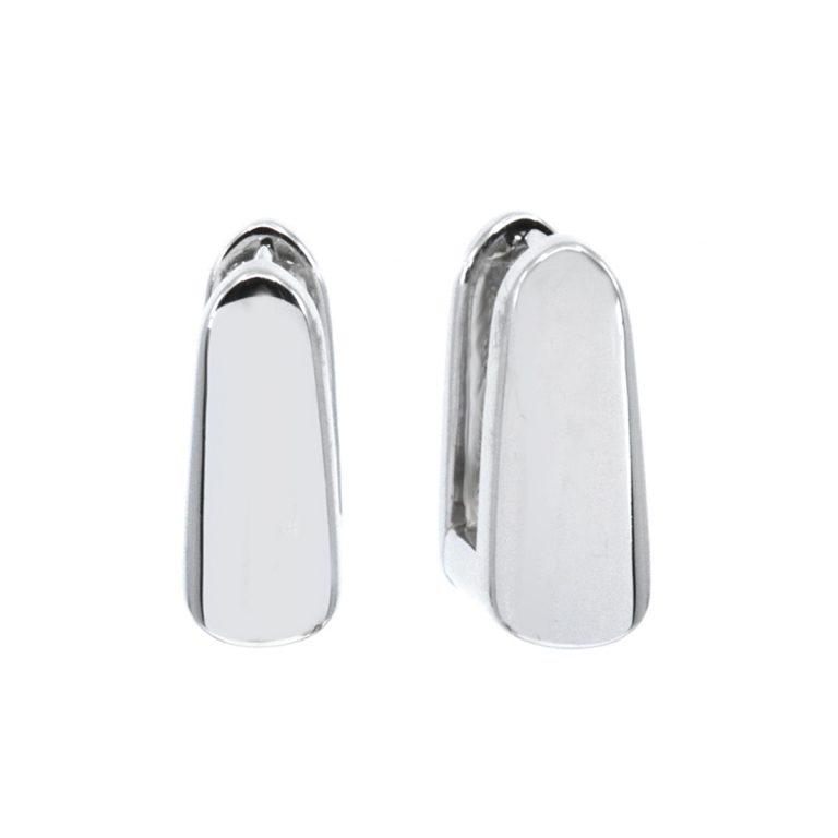 Sterling Silver Polished Square Earrings