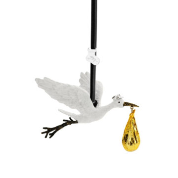 Michael Aram - Stork Ornament Gold