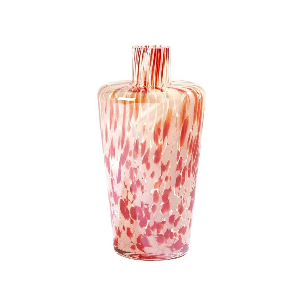 Global Views – Small Confetti Shoulder Red/Beige Vase