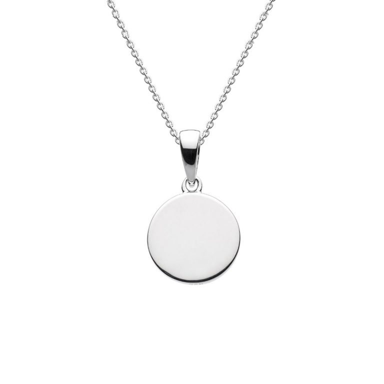 Sterling Silver Small Disc Pendant with Chain