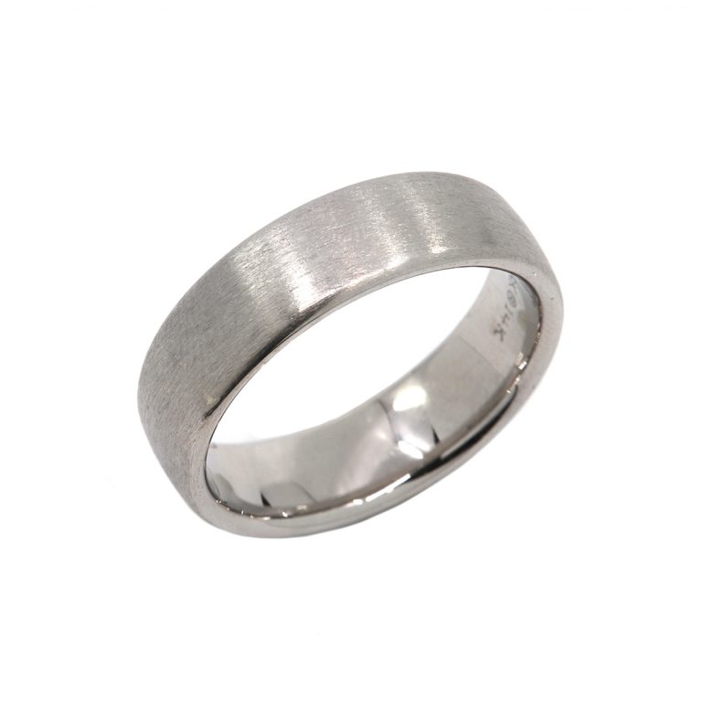 14K White Gold Euro Fit Wedding Band