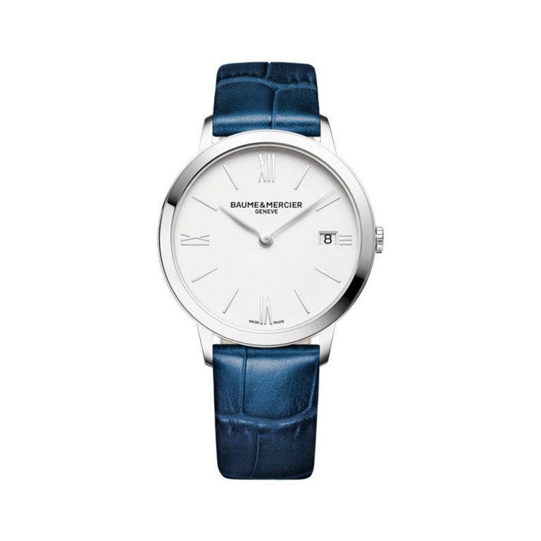 Baume & Mercier Stainless Steel Classima with Blue Strap