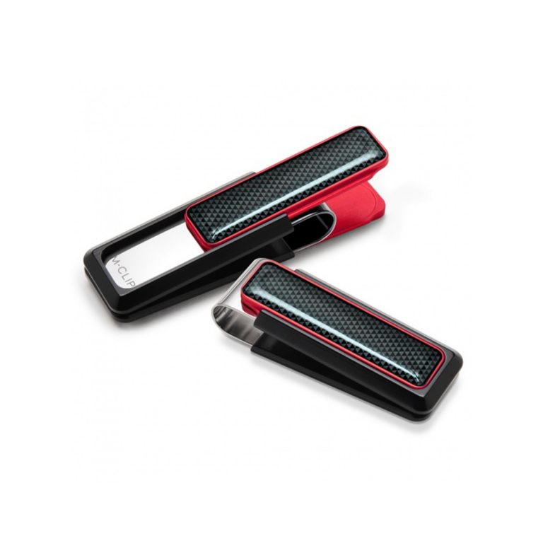 Stainless Steel Black and Red Money Clip