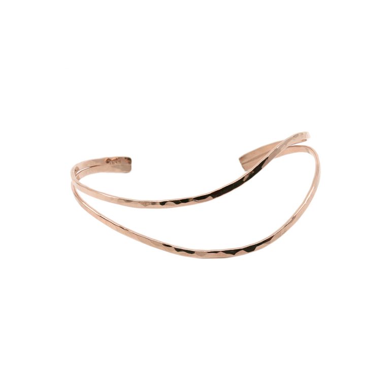 Rose Gold Filled Double Wire Cuff