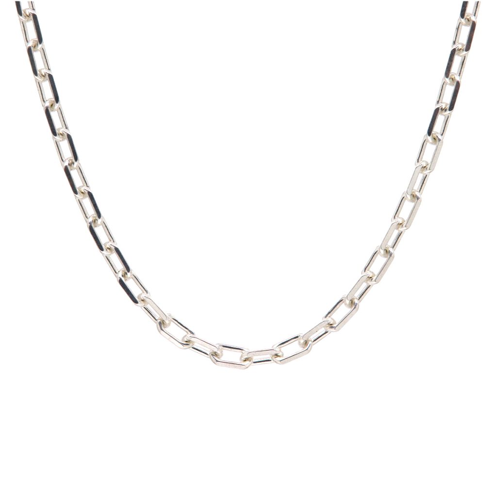 Sterling Silver Diamond-Cut Cable Chain
