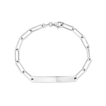 Sterling Silver Paperclip I.D. Bracelet