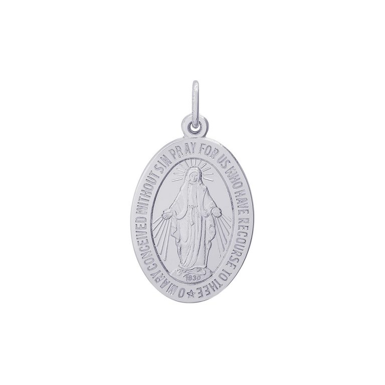 Sterling Silver Miraculous Medal Charm