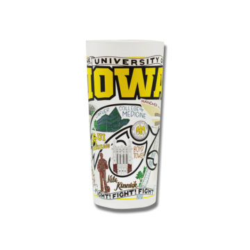 Iowa, University of Collegiate Drinking Glass