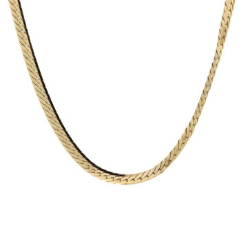 Estate 14K Yellow Gold Herringbone Chain