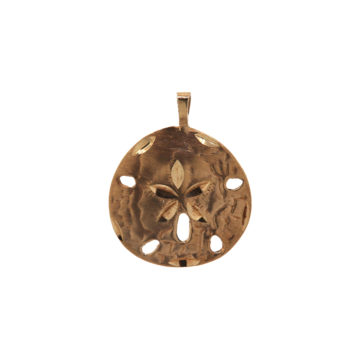 Estate 10K Yellow Gold Sand Dollar Charm