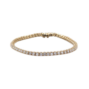14K Yellow Gold Diamond Bracelet