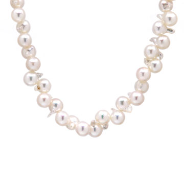 Sterling Silver Akoya Cleopatra Necklace