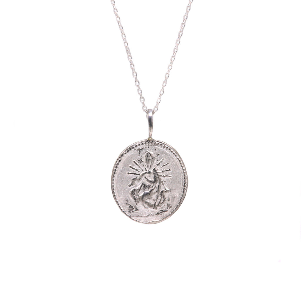 Sterling Silver Large “Miracles” Pendant with Chain